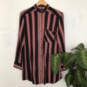Striped Topshop shirt dress